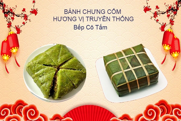 bánh chưng cốm truyền thống