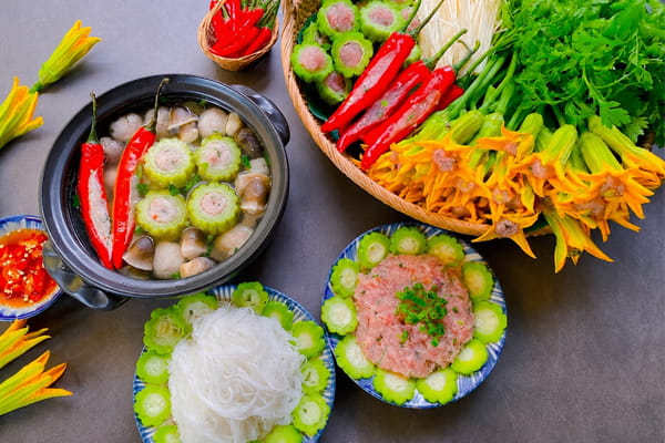 cách nấu lẩu chảe cá thác lác khổ qua ngon