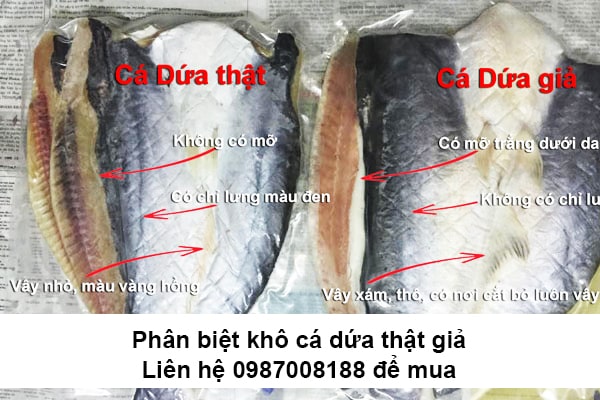 cách phân biệt khô cá dứa