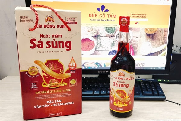 Nước mắm sá sùng Cái Rồng