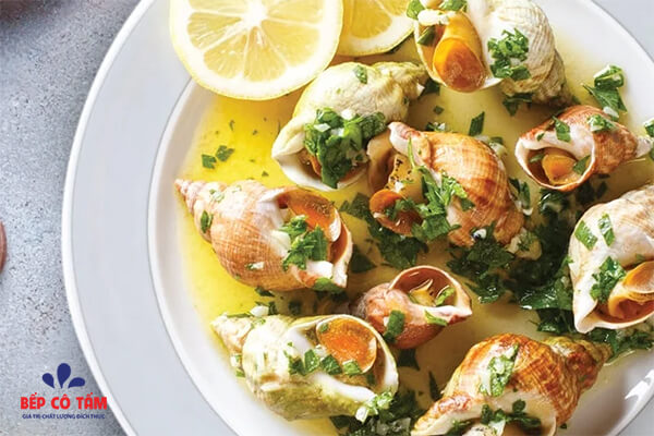 ốc bulot xào bơ tỏi