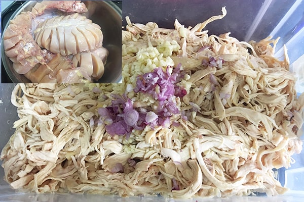 cách làm ruốc gà